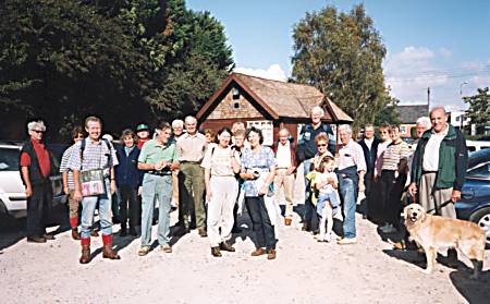 Photograph of the Walkers as they set off