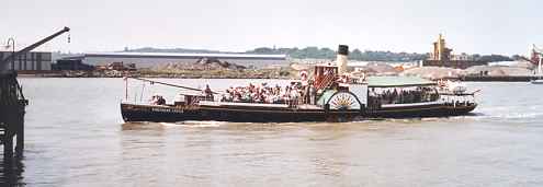 The Kingswear Castle approaching the pier