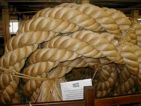 A large coil of rope