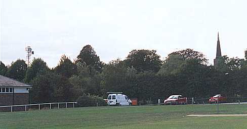 Existing mast as seen from Upper Playing Field