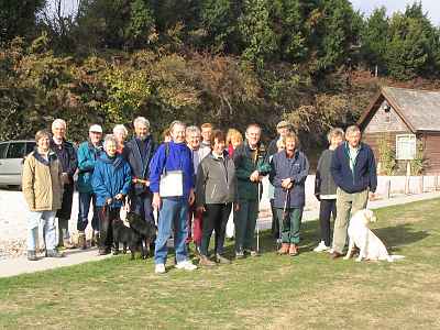 The walkers before they set off