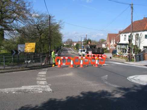 A414 looking towards the Bell public house