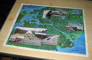 Map of the Panama Canal