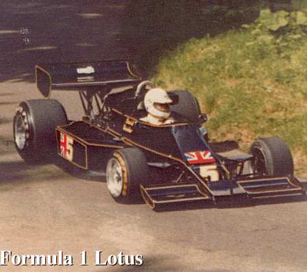 Formula 1 with Davis Render at the wheel