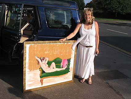 Painting going back to the Studio