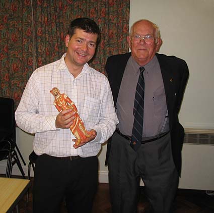 Mark and the figurine