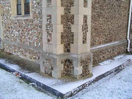 Bomb fragraments in the Church
